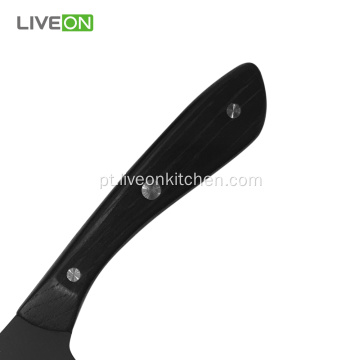 Black Oxide Wood Handle Conjunto de faca de queijo